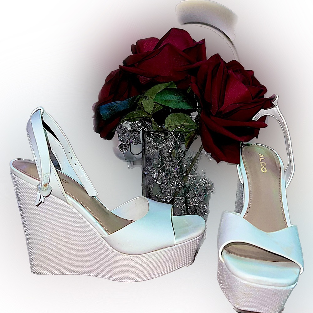 ALDO WHITE WEDGES
